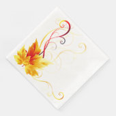 Serviette En Papier Naples Feuilles d'automne (Coin)