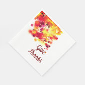 Serviette En Papier Naples Feuilles d'automne (Coin)