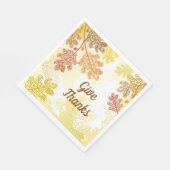 Serviette En Papier Naples Feuilles d'automne (Coin)