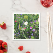 Serviette En Papier Naples florales (En situation)