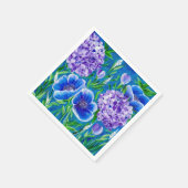 Serviette En Papier Naples florales Bellisima Hydrangea (Coin)