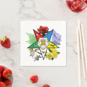 Serviette En Papier Naples florales de l'Etoile orientale (En situation)