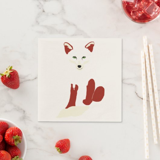 Serviette En Papier Naples Fox (En situation)
