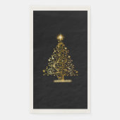 Serviette En Papier Naples Gold Christmas Tree (Devant)