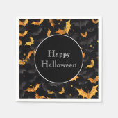 Serviette En Papier Naples Halloween Bats Papier (Devant)
