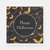 Serviette En Papier Naples Halloween Bats Papier (Devant)