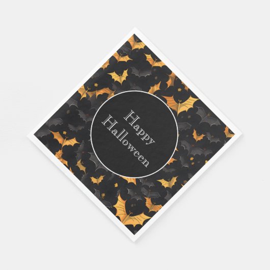 Serviette En Papier Naples Halloween Bats Papier (Coin)