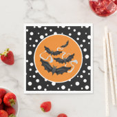 Serviette En Papier Naples Halloween Bats Papier (En situation)