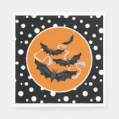 Serviette En Papier Naples Halloween Bats Papier (Devant)