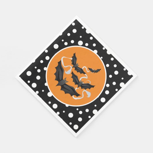 Serviette En Papier Naples Halloween Bats Papier (Coin)