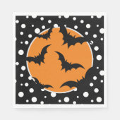 Serviette En Papier Naples Halloween Bats Papier (Devant)