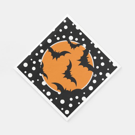 Serviette En Papier Naples Halloween Bats Papier (Coin)