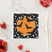 Serviette En Papier Naples Halloween Bats Papier (En situation)