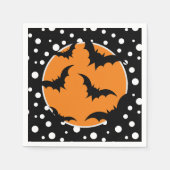 Serviette En Papier Naples Halloween Bats Papier (Devant)