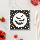 Serviette En Papier Naples Halloween Bats Papier (En situation)