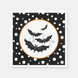 Serviette En Papier Naples Halloween Bats Papier