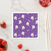 Serviette En Papier Naples Halloween Cat Ghost (En situation)