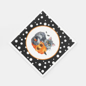 Serviette En Papier Naples Halloween en papier chat (Coin)