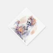 Serviette En Papier Naples Halloween Skeleton Papier (Coin)
