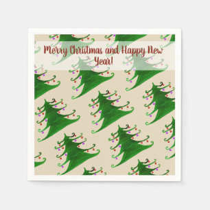 Serviette En Papier Naples Holiday Tree