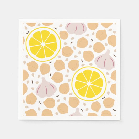 Serviette En Papier Naples Hummus (Devant)