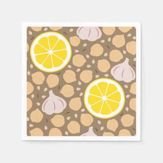 Serviette En Papier Naples Hummus (Devant)