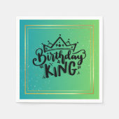 Serviette En Papier Naples King Papier Anniversaire (Devant)
