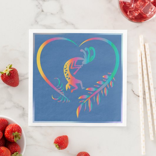 Serviette En Papier Naples Kokopelli de la partie sud-ouest (En situation)