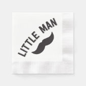 Serviette En Papier Naples Little Man Mustache Party (Devant)