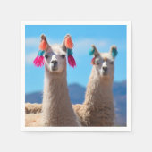 Serviette En Papier Naples Llama (Devant)