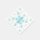 Serviette En Papier Naples Mariage de flocon de neige (Coin)