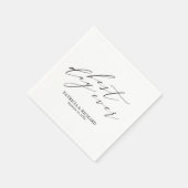 Serviette En Papier Naples Mariages du meilleur jour (Coin)
