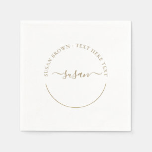 Serviette En Papier Naples minimalistes