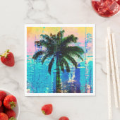 Serviette En Papier Naples Palm Tree (En situation)