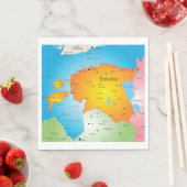 Serviette En Papier Naples Papier Estonie (En situation)