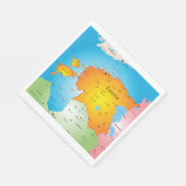 Serviette En Papier Naples Papier Estonie (Coin)