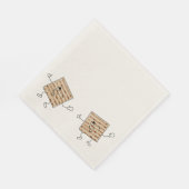 Serviette En Papier Naples Pâques | Serviettes Matzah mignonnes et cla (Coin)
