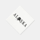 Serviette En Papier Naples partie papier d'art Word de l'Alaska (Coin)