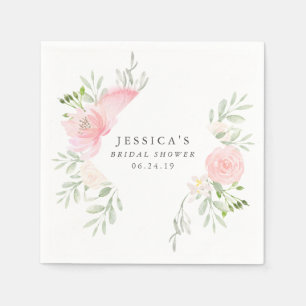 Serviette En Papier Naples Pastel Blush