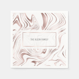 Serviette En Papier Naples personnalisées en marbre