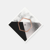 Serviette En Papier Naples personnalisées modernes (Coin)