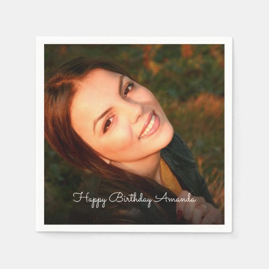 Serviette En Papier Naples photo personnalisées (Devant)