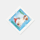 Serviette En Papier Naples Pointeur de Noël (Coin)