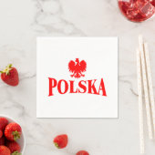 Serviette En Papier Naples Polska Eagle Bar (En situation)
