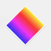 Serviette En Papier Naples Rainbow Color (Coin)