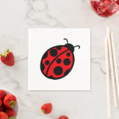 Serviette En Papier Naples Red Ladybug (En situation)