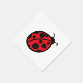 Serviette En Papier Naples Red Ladybug (Coin)