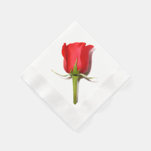 Serviette En Papier Naples Red Rose