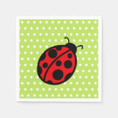 Serviette En Papier Naples Red Summer Ladybug Pique-nique Party (Devant)