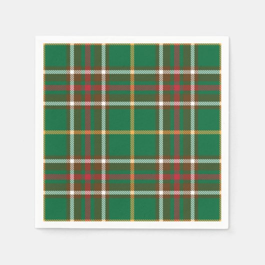 Serviette En Papier Naples tartan de Terre-Neuve (Devant)